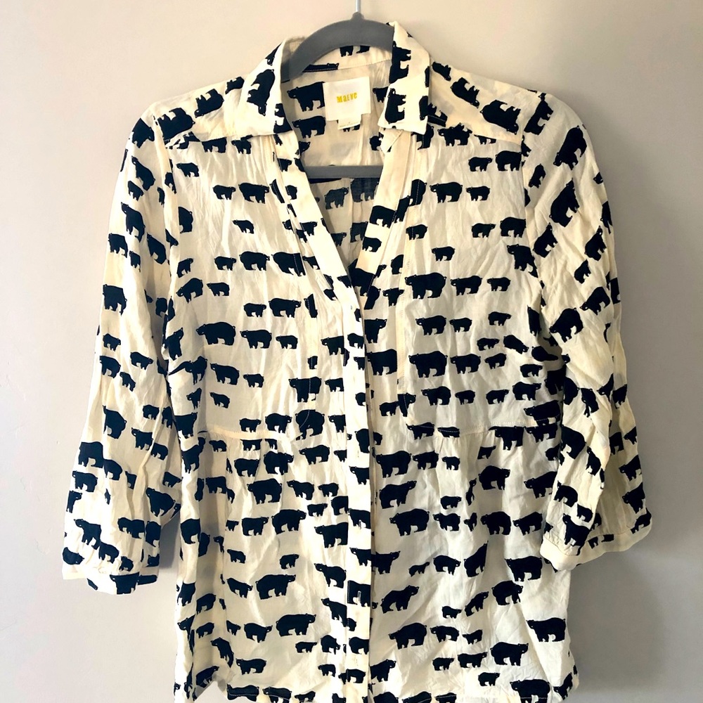 Anthropologie Maeve Bear blouse